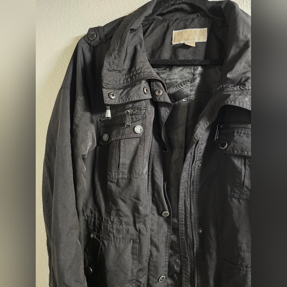 Michaell Kors Moto Style Rain Jacket - Picture 3 of 9